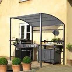 Merkloos Barbecue Overkapping Afm. 233 X 145 Cm Zwart -Optimaal Tuinmeubel Winkel 1200x1200 608