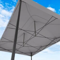 LifeGoods Partytent - 3x4.5 M - Zijwanden - Easy Up - Opvouwbaar - Waterdicht - Draagtas Met Wieltjes - Donkergrijs -Optimaal Tuinmeubel Winkel 1200x1200 623