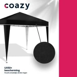 Coazy Waterdichte Partytent 3x3 Meter Opvouwbaar - Paviljoen - Easy Up - Pop-up Tent Met Haringen, Touw En Anti Slip Poten - Waterdicht - Partytenten Weerbestendig -Optimaal Tuinmeubel Winkel 1200x1200 635