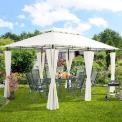 El Jardin - Partytent - 4x3 - Waterdicht Dak - Wanden - Beige Paviljoen 10 El Jardin - Partytent - 4x3 - Waterdicht Dak - Wanden - Beige Paviljoen -Optimaal Tuinmeubel Winkel 1200x1200 643