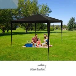 MaxxGarden Partytent - Paviljoen - 3x3 - Waterdicht - Zwart -Optimaal Tuinmeubel Winkel 1200x1200 646