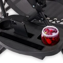 LifeGoods Opvouwbare Tuinstoelen - Verstelbaar Zonnescherm - 2 Stuks - 30°-90° Verstelbaar - Metaal - Zwart -Optimaal Tuinmeubel Winkel 1200x1200 67