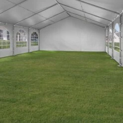 Hoogwaardige Partytent 3x6 M Van 240 G/m² PE Zeil Tuintent Feesttent Waterdicht In Wit 14 Hoogwaardige Partytent 3x6 M Van 240 G/m² PE Zeil Tuintent Feesttent Waterdicht In Wit -Optimaal Tuinmeubel Winkel 1200x1200 675