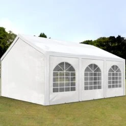 Hoogwaardige Partytent 3x6 M Van 240 G/m² PE Zeil Tuintent Feesttent Waterdicht In Wit 15 Hoogwaardige Partytent 3x6 M Van 240 G/m² PE Zeil Tuintent Feesttent Waterdicht In Wit -Optimaal Tuinmeubel Winkel 1200x1200 676