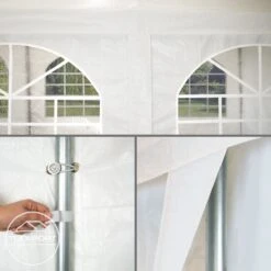 Hoogwaardige Partytent 3x6 M Van 240 G/m² PE Zeil Tuintent Feesttent Waterdicht In Wit 17 Hoogwaardige Partytent 3x6 M Van 240 G/m² PE Zeil Tuintent Feesttent Waterdicht In Wit -Optimaal Tuinmeubel Winkel 1200x1200 678