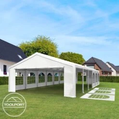 Hoogwaardige Partytent 3x6 M Van 240 G/m² PE Zeil Tuintent Feesttent Waterdicht In Wit 18 Hoogwaardige Partytent 3x6 M Van 240 G/m² PE Zeil Tuintent Feesttent Waterdicht In Wit -Optimaal Tuinmeubel Winkel 1200x1200 679
