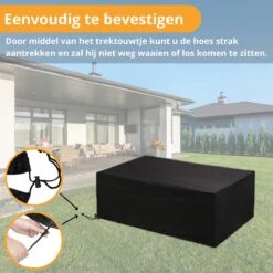 Beschermhoes Tuinmeubelen - Tuintafel - Loungeset - Tuinset - 213x132x74 Cm -Optimaal Tuinmeubel Winkel 1200x1200 715