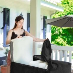 VONROC Premium Opbergtas Voor Lounge/tuinset Kussens – 75x75x90cm – Voor 6 Tot 8 Kussens -Optimaal Tuinmeubel Winkel 1200x1200 718