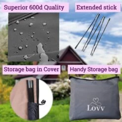 Parasolhoes Voor Zweefparasol–Waterdicht-met Rits En Stok-Superieure Kwaliteit-280cm X 81cm -Optimaal Tuinmeubel Winkel 1200x1200 747