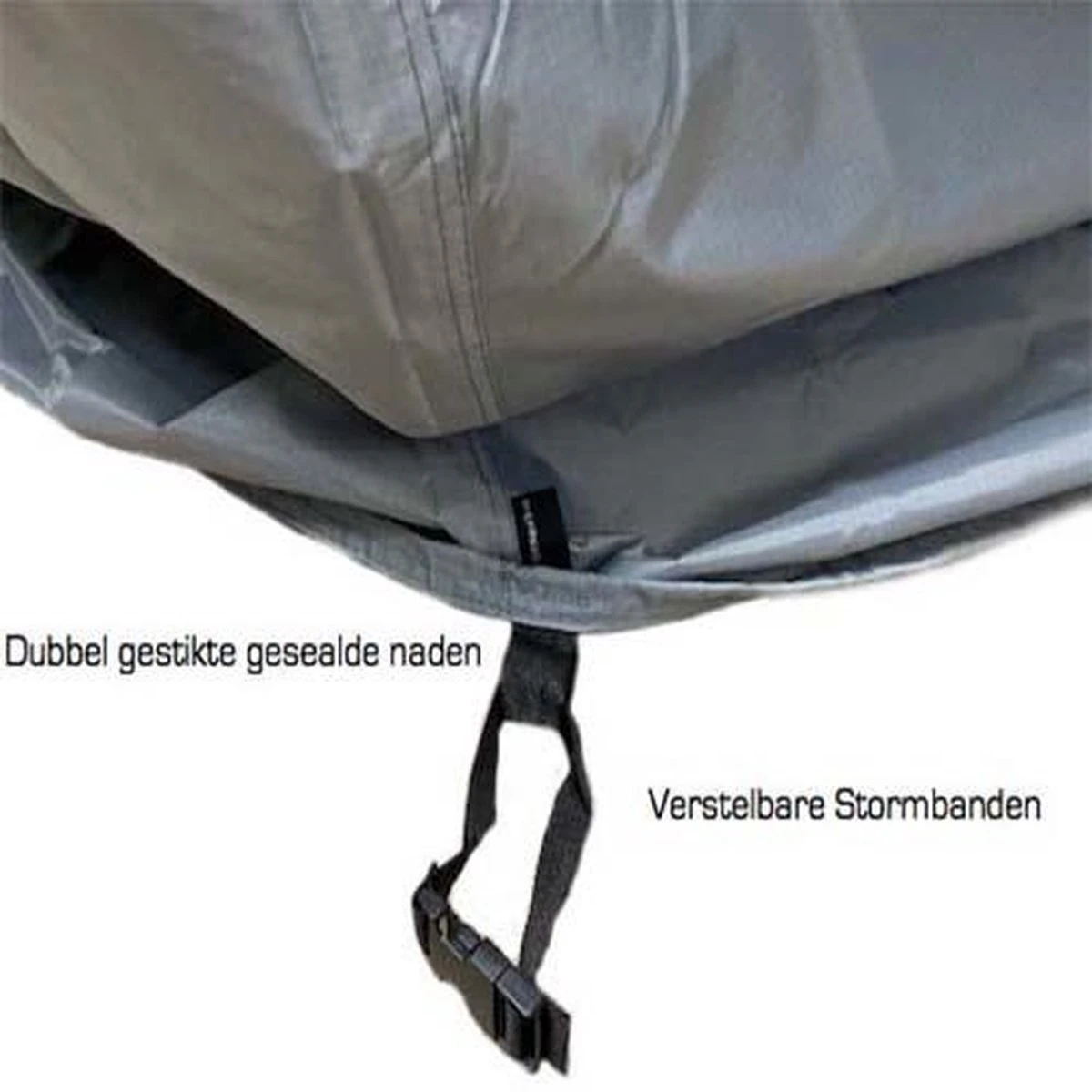 COVER UP HOC - Diamond Hoes Tuinmeubelen- 250x250x90 Cm - Tuinset Beschermhoes Waterdicht Met Stormbanden, Trekkoord En Afwaterings HOCCIE - Zilvergrijze Hoes Tuinmeubels 5 COVER UP HOC - Diamond Hoes Tuinmeubelen- 250x250x90 Cm - Tuinset Beschermhoes Waterdicht Met Stormbanden, Trekkoord En Afwaterings HOCCIE - Zilvergrijze Hoes Tuinmeubels - Afbeelding 5