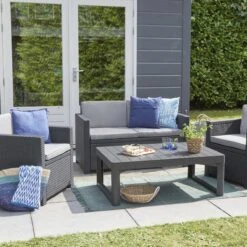 Allibert Lyon Tuintafel - 116x71,5x66/40 Cm - Grafiet 20 Allibert Lyon Tuintafel - 116x71,5x66/40 Cm - Grafiet -Optimaal Tuinmeubel Winkel 1200x1200 786