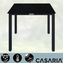 Casaria – Tuintafel – Aluminium – 90x90x75cm –Antraciet -Optimaal Tuinmeubel Winkel 1200x1200 828