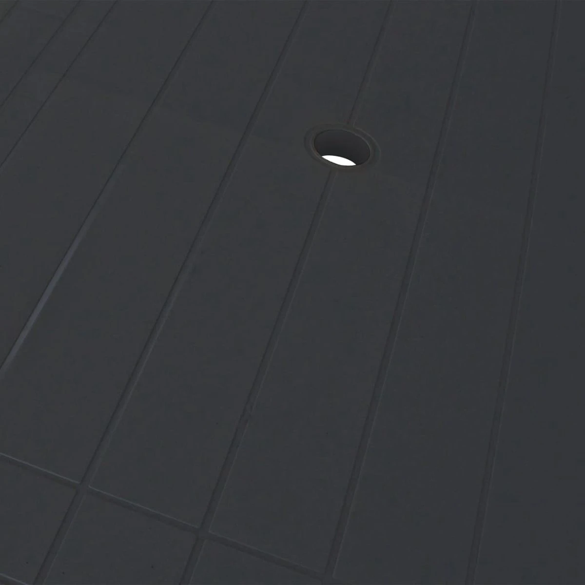 VidaXL Tuintafel 126x76x72 Cm Kunststof Antraciet 4 VidaXL Tuintafel 126x76x72 Cm Kunststof Antraciet - Afbeelding 4