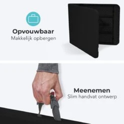 LifeGoods Klaptafel - Inklapbaar - 70x180cm - Verstelbare Vouwtafel - Weerbestendig - Zwart -Optimaal Tuinmeubel Winkel 1200x1200 866