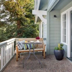 Relaxdays Tuintafel Vierkant - Buitentafel - Kleine Eettafel Tuin - Balkontafel Kunststof -Optimaal Tuinmeubel Winkel 1200x1200 925