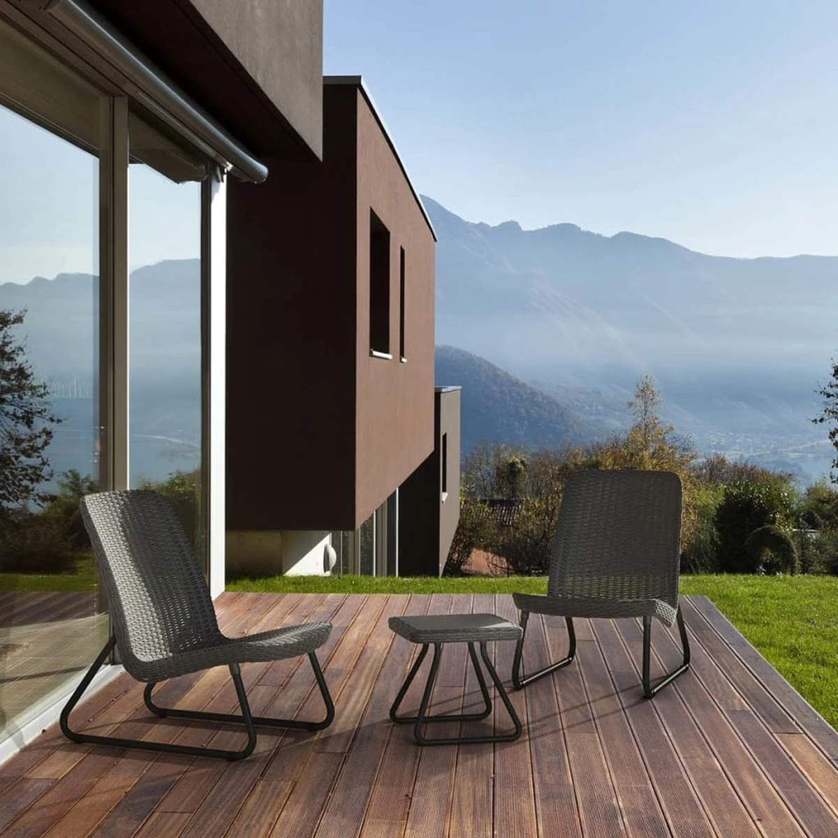 Keter Rio Balkonset - 3 Delig - Grafiet 12 Keter Rio Balkonset - 3 Delig - Grafiet - Afbeelding 12