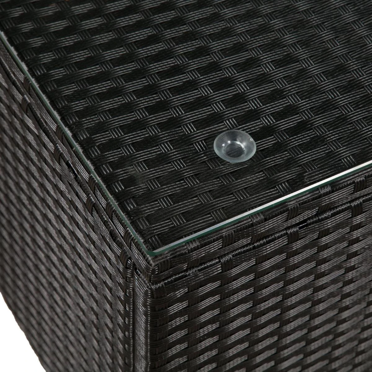 Polyrotan Loungeset Punta Cana L - Zwart 9 Polyrotan Loungeset Punta Cana L - Zwart - Afbeelding 9