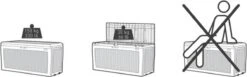 Keter Samoa Opbergbox - 270 L - 117x45x57 Cm - Grafiet 24 Keter Samoa Opbergbox - 270 L - 117x45x57 Cm - Grafiet -Optimaal Tuinmeubel Winkel 1200x374