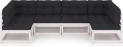Decoways - 6-delige Loungeset Met Kussens Massief Grenenhout Wit 13 Decoways - 6-delige Loungeset Met Kussens Massief Grenenhout Wit -Optimaal Tuinmeubel Winkel 1200x457