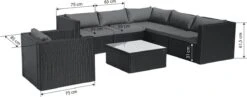 Intimo Garden Levanzo Loungeset – Zwart - 5 Tot 6 Persoons -Optimaal Tuinmeubel Winkel 1200x469