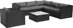 Intimo Garden Levanzo Loungeset – Zwart - 5 Tot 6 Persoons -Optimaal Tuinmeubel Winkel 1200x471