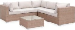 Alice's Garden Loungeset Napoli - 5 Plaatsen - Wicker - 6 Elementen - Beige/Beige 13 Alice's Garden Loungeset Napoli - 5 Plaatsen - Wicker - 6 Elementen - Beige/Beige -Optimaal Tuinmeubel Winkel 1200x479
