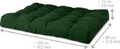 Beautissu Style – Palletkussen Set – 1x Zitkussen 120x80 Cm & 1x Rugkussen 120x40 Cm – Donker Groen 18 Beautissu Style – Palletkussen Set – 1x Zitkussen 120x80 Cm & 1x Rugkussen 120x40 Cm – Donker Groen -Optimaal Tuinmeubel Winkel 1200x494