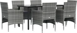 VidaXL 7-delige Tuinset Met Kussens Grijs En Zwart 18 VidaXL 7-delige Tuinset Met Kussens Grijs En Zwart -Optimaal Tuinmeubel Winkel 1200x520 2