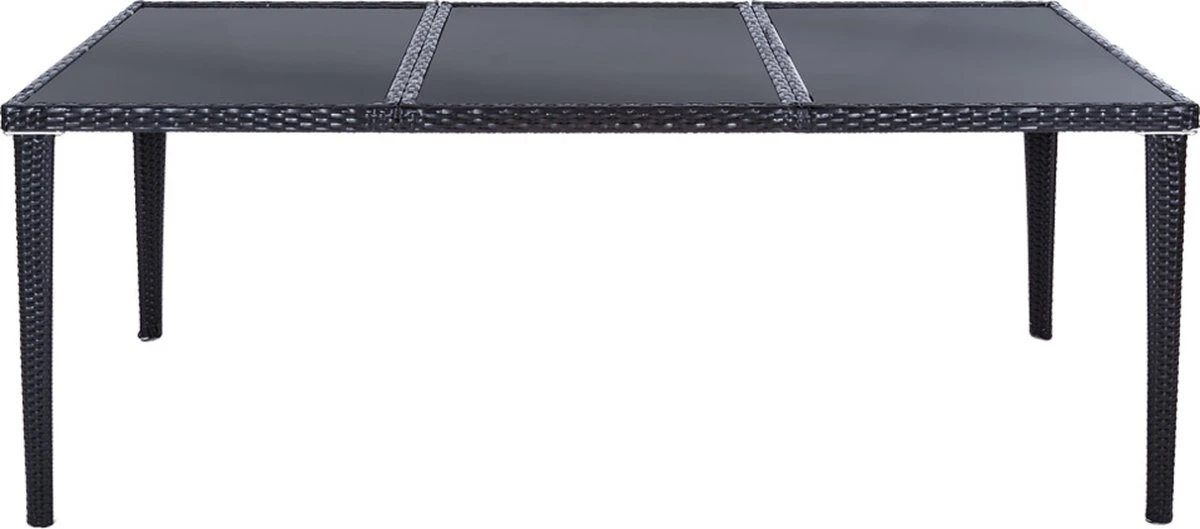 Tectake - Tuinmeubelset - 8 Persoons - Zwart 6 Tectake - Tuinmeubelset - 8 Persoons - Zwart - Afbeelding 6