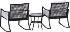 Outsunny Tuinset 7-delig Schommelstoel Set Zitgroep Met Kussens Rotan Bruin 863-030 -Optimaal Tuinmeubel Winkel 1200x556 1