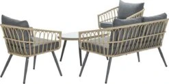 Garden Impressions Franklin Loungeset 4-delig - Wicker - Carbon Black/mystic Grey -Optimaal Tuinmeubel Winkel 1200x596 1