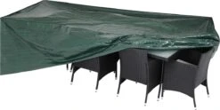 Kingsleeve Tuinmeubelhoes - Beschermhoes - Weerbestendig -308x138x89cm - Groen -Optimaal Tuinmeubel Winkel 1200x601 2