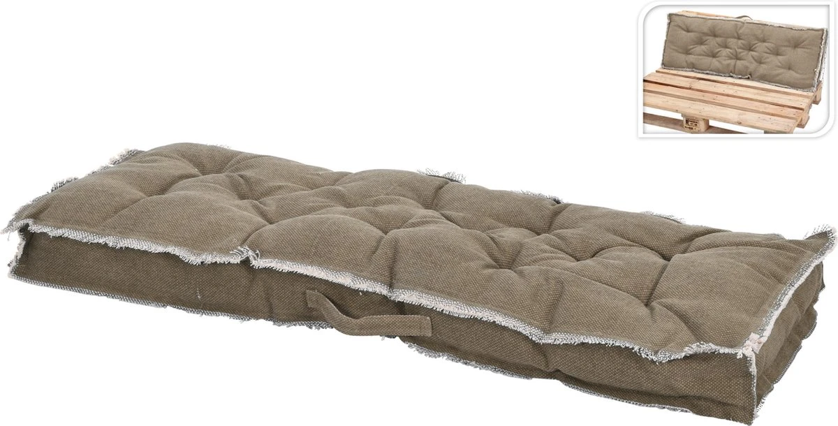MaxxGarden Palletkussen - Rugkussen Loungeset Bank - Palletsofa - 120x40cm - Taupe 2 MaxxGarden Palletkussen - Rugkussen Loungeset Bank - Palletsofa - 120x40cm - Taupe - Afbeelding 2