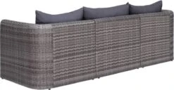 VidaXL 3-delige Loungeset Met Kussens Poly Rattan Grijs -Optimaal Tuinmeubel Winkel 1200x621
