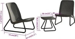 Keter Rio Balkonset - 3 Delig - Grafiet 30 Keter Rio Balkonset - 3 Delig - Grafiet -Optimaal Tuinmeubel Winkel 1200x623 1