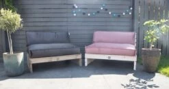 2L Home & Garden Rugkussen Velvet Oud Roze - 120 X 40cm -Optimaal Tuinmeubel Winkel 1200x635