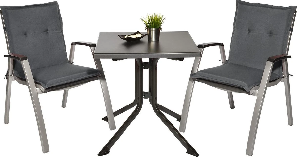 Beautissu Set Van 6x Tuinkussens Lage Rug Loft NL 100 X 50 X 6 Cm - Kussen Antraciet - Zitkussen Sierkussen Tuinstoel 7 Beautissu Set Van 6x Tuinkussens Lage Rug Loft NL 100 X 50 X 6 Cm - Kussen Antraciet - Zitkussen Sierkussen Tuinstoel - Afbeelding 7