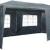 MaxxGarden Partytent - Paviljoen - 3x6m - Incl. Zijwanden - Waterdicht - Antraciet