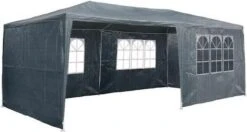 MaxxGarden Partytent - Paviljoen - 3x6m - Incl. Zijwanden - Waterdicht - Antraciet
