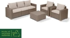 Allibert California Loungeset - 5 Personen - Cappuccino 21 Allibert California Loungeset - 5 Personen - Cappuccino -Optimaal Tuinmeubel Winkel 1200x648 4