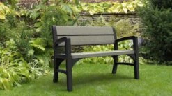 Keter Montero Tuinbank – 2-personen - 120x61x91cm - Grafiet -Optimaal Tuinmeubel Winkel 1200x675 15