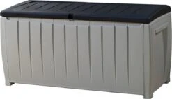 Keter Novel Opbergbox - 340L - 124x55x62.5cm - Grijs