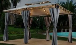 El Jardin - Partytent - 4x3 - Waterdicht Dak - Wanden - Solar - Antraciet Paviljoen 11 El Jardin - Partytent - 4x3 - Waterdicht Dak - Wanden - Solar - Antraciet Paviljoen -Optimaal Tuinmeubel Winkel 1200x718 2