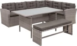 Beliani VITERBO - Loungeset Voor 8 - Grijs - PE Rotan 35 Beliani VITERBO - Loungeset Voor 8 - Grijs - PE Rotan -Optimaal Tuinmeubel Winkel 1200x723