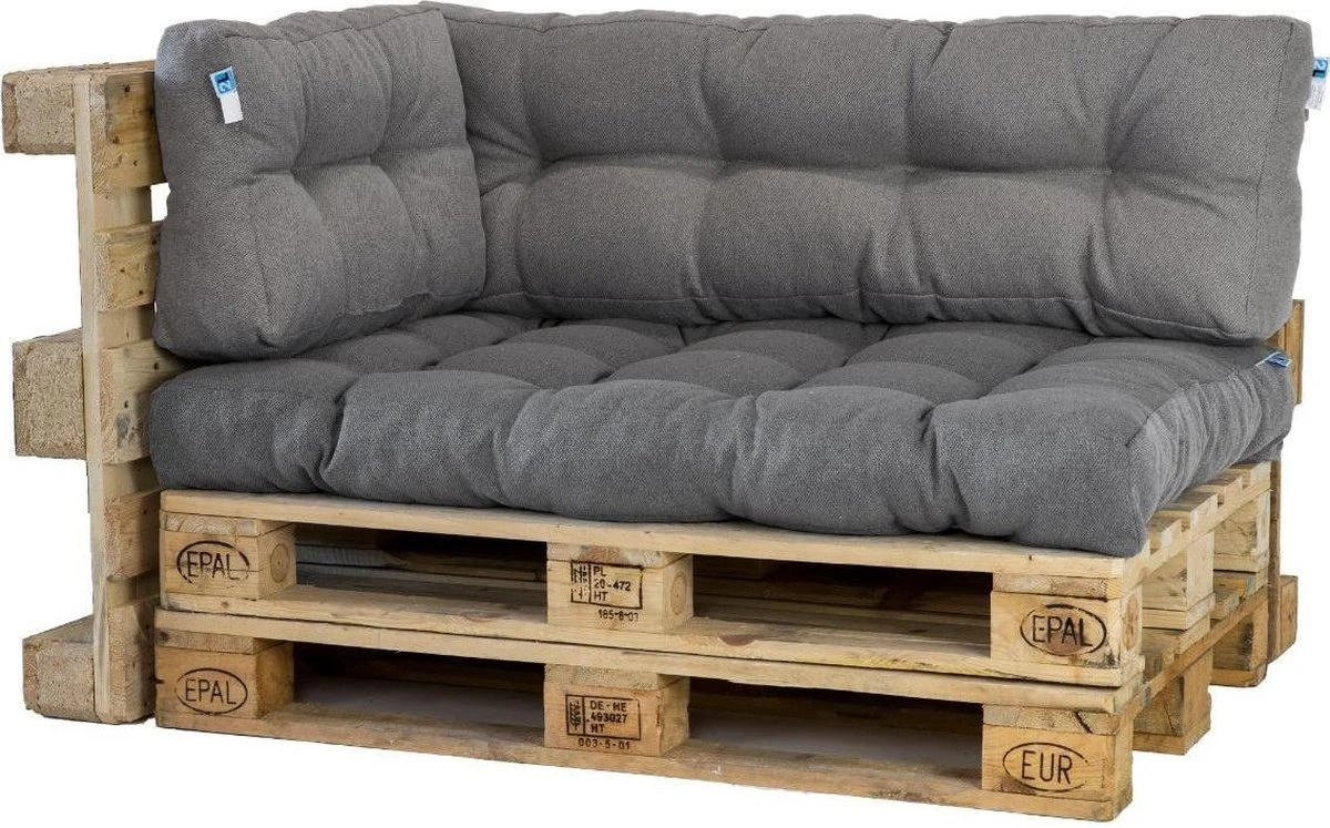 2L Home & Garden Rugkussen Metro Grijs - 60 X 40cm 9 2L Home & Garden Rugkussen Metro Grijs - 60 X 40cm - Afbeelding 9