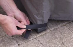 Weersbestendige Beschermhoes Tuinset (S) | 165 X 135 X 95 Cm | Premium | Waterproof | TÜV Rheinland Gecertificeerd | Hoes Voor Tuin | Waterdicht | Solution Dyed (verkleuring Onmogelijk) | Grijs / Antraciet -Optimaal Tuinmeubel Winkel 1200x773