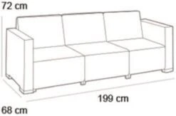 Allibert California Chaise Longue Loungeset - 3 A 4 Personen - Grafiet -Optimaal Tuinmeubel Winkel 1200x793 6