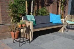 Sanderswoodworks Houten Tuinbank Vlieland - Incl. Kussens - Steigerhout -Optimaal Tuinmeubel Winkel 1200x794 7