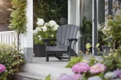 Keter Troy Adirondack Tuinstoel - 81x80x96,5cm - Grafiet -Optimaal Tuinmeubel Winkel 1200x799