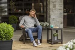 Keter Troy Adirondack Tuinstoel - 81x80x96,5cm - Grafiet -Optimaal Tuinmeubel Winkel 1200x800 12